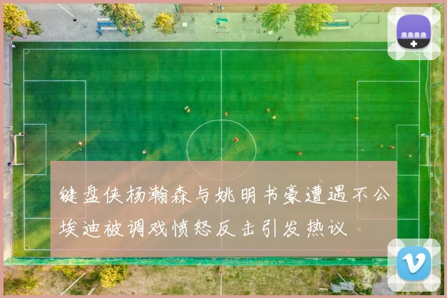 键盘侠杨瀚森与姚明书豪遭遇不公埃迪被调戏愤怒反击引发热议